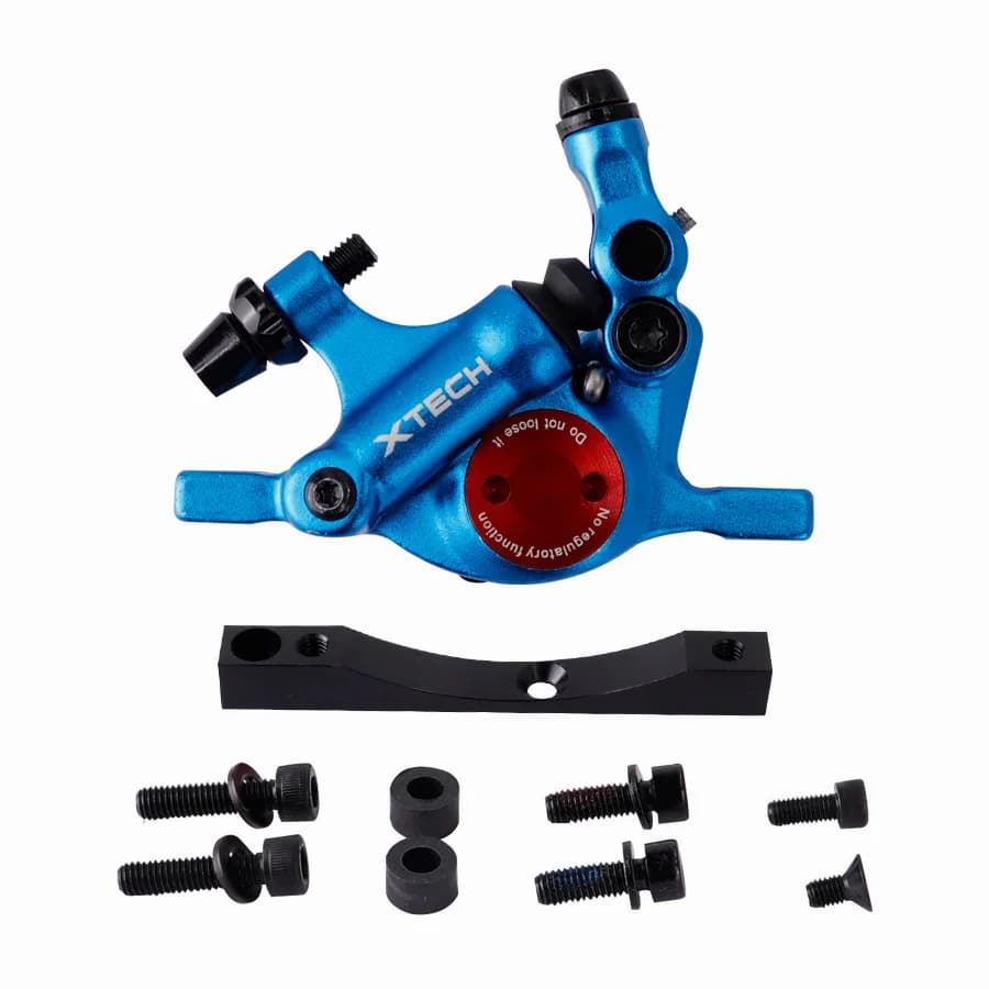 Xtech alumínium hidraulikus tárcsafék Xiaomi M365, Pro, Pro 2, 1S rollerhez – A-blue