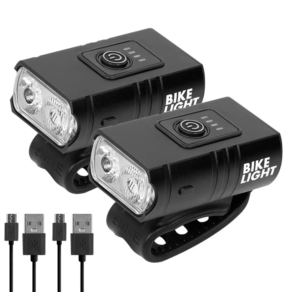 USB-ről tölthető LED első lámpa Xiaomi M365, Pro, 1S rollerhez (2. kivitel) – model 2