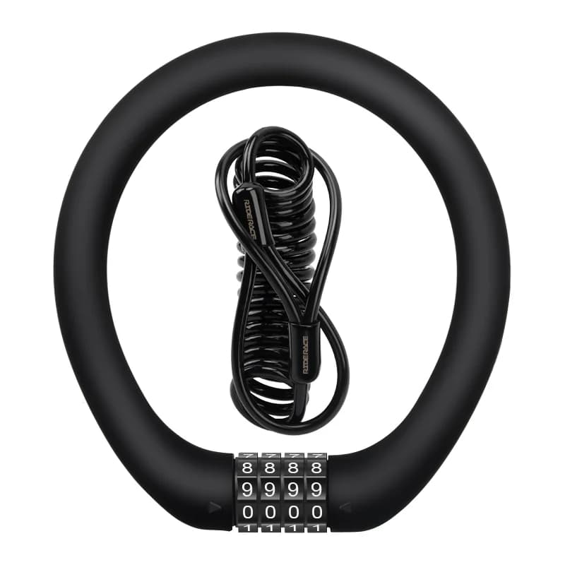 Riderace 4 számjegyű kódos zár (kerékpárhoz, rollerhez) – fekete