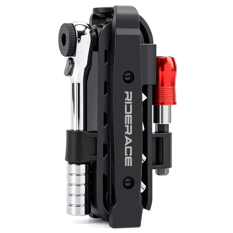 Riderace racsnis imbuszkulcs-készlet 1/4", T25-tel és gumileszedővel – fekete