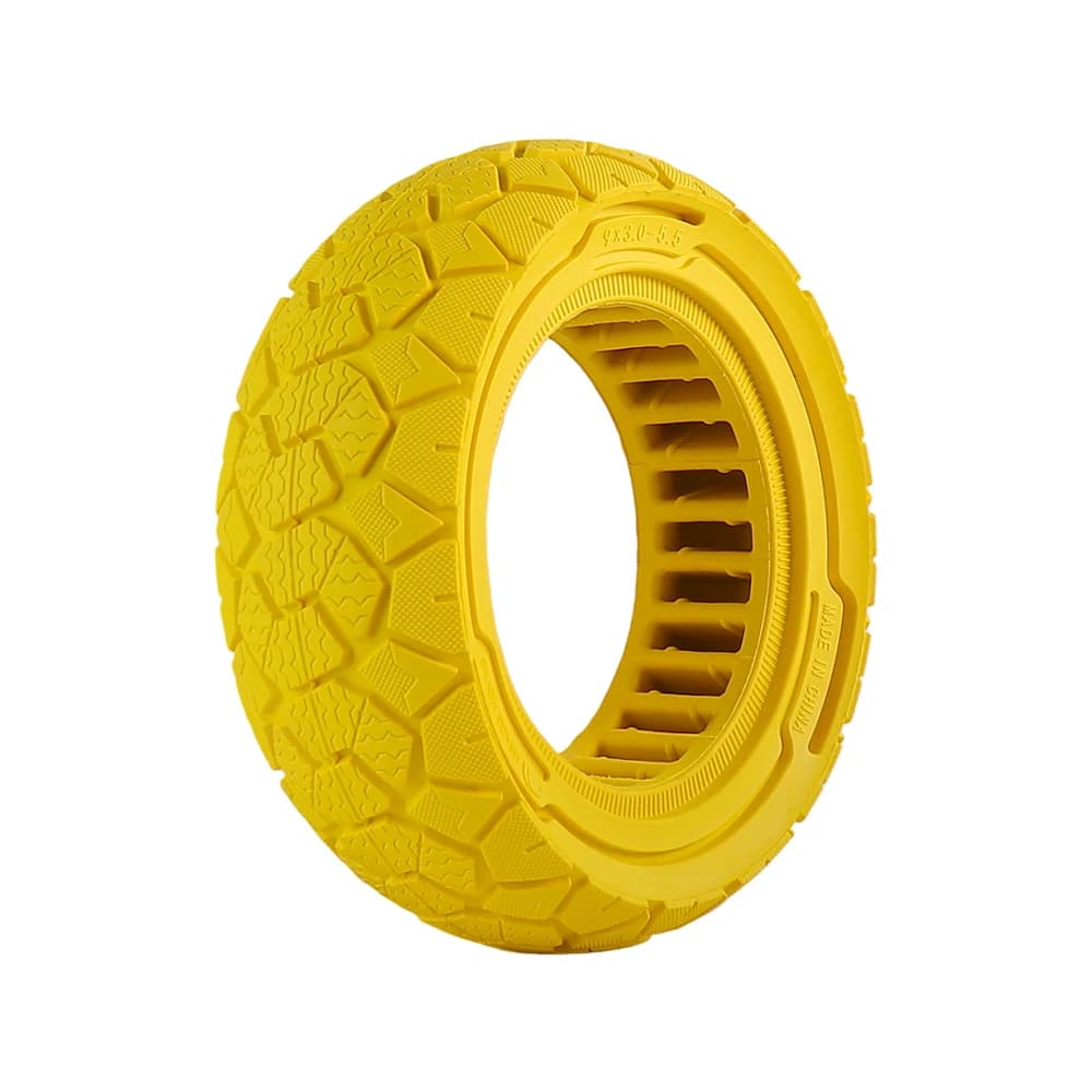 Méhsejt-szerkezetű tömör terepgumi 9×3.0-5.5 Kukirin G2 Pro rollerhez – sárga