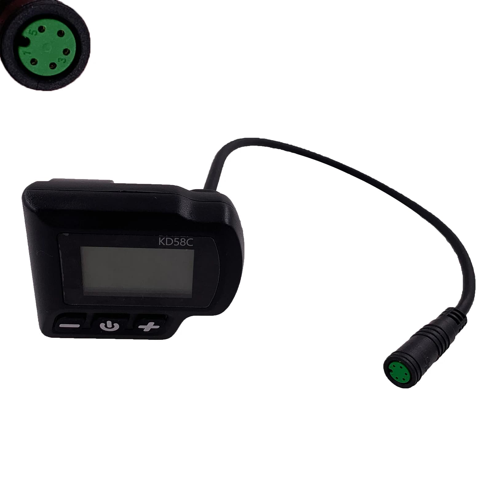 Bafang KD58C LCD kijelző, 36/48 V, vízálló anya csatlakozó