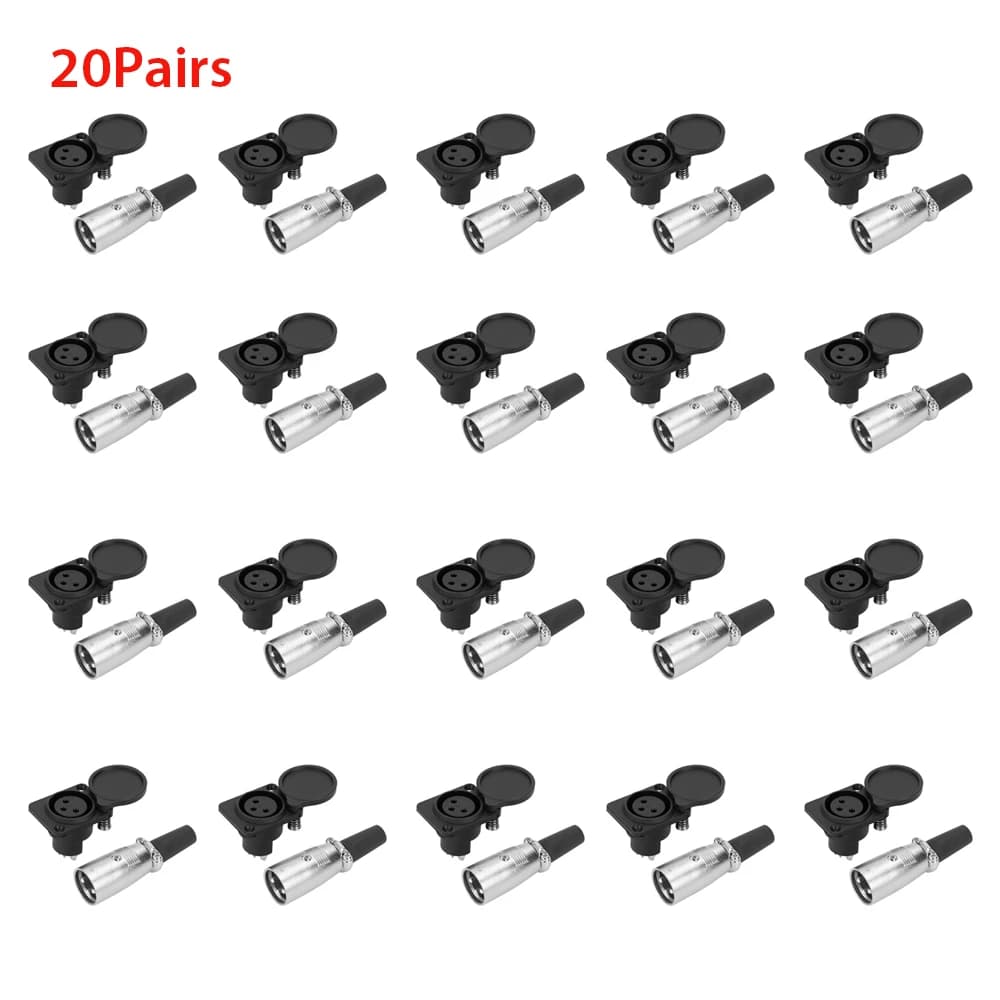 3 tűs töltőaljzat-csatlakozó rollerhez és elektromos kerekesszékhez – 20pairs
