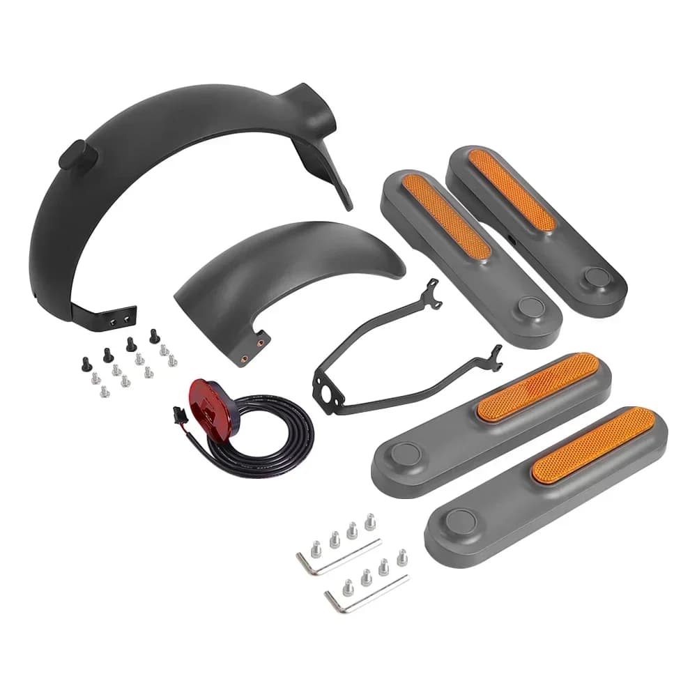 Sárvédő-készlet tartóval, hátsó lámpával, fényvisszaverővel és oldalburkolattal Xiaomi 4 Ultra rollerhez