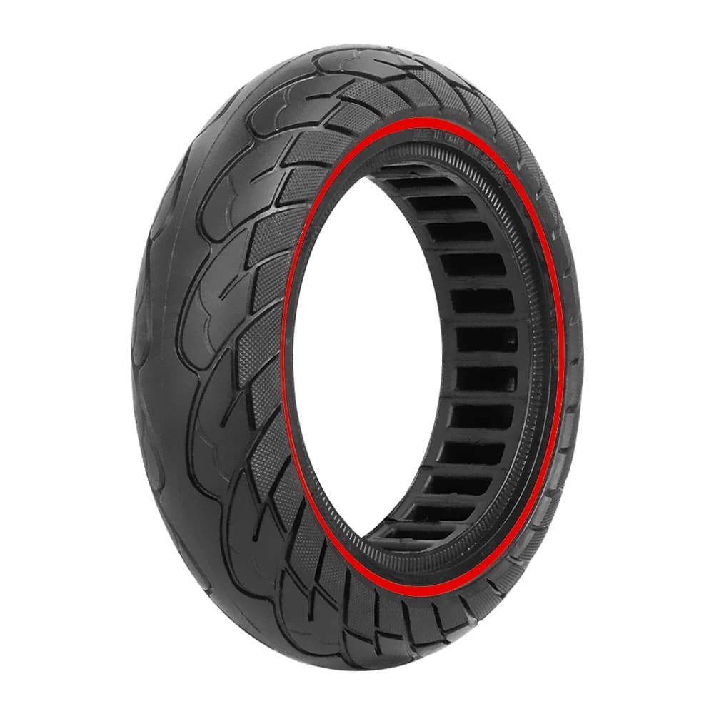 Defektmentes méhsejt-szerkezetű tömör gumi 10×2.5 (60/70-6.5) Ninebot Max G30 rollerhez (2. kivitel) – piros