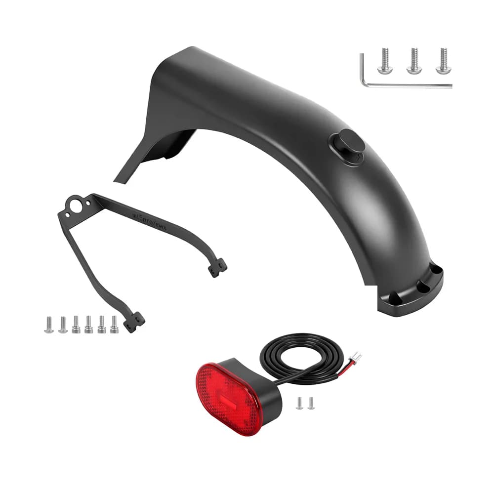 Hátsó sárvédőtartó hátsó lámpával Xiaomi 5 Pro rollerhez – szett C