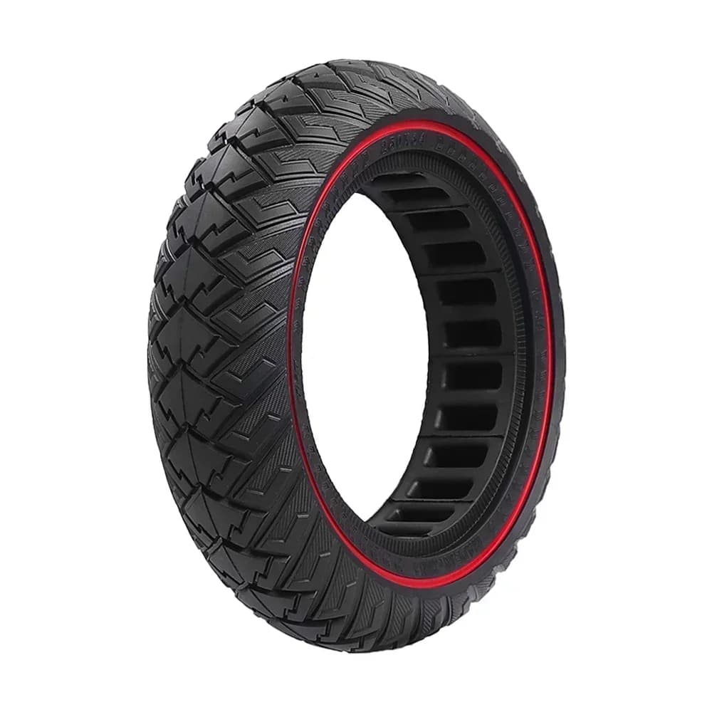 Defektmentes tömlő nélküli tömör gumi 250×64 Xiaomi 4 Ultra és Navee S65 rollerhez – fekete piros