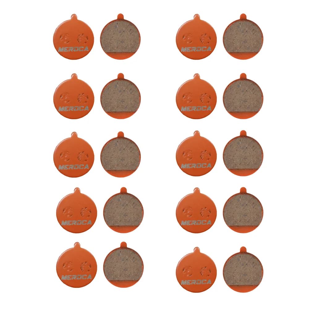 Félfémes tárcsafékbetét Kugoo M4, M2 Pro és iScooter iX3, iX4 rollerhez – 10pairs narancs