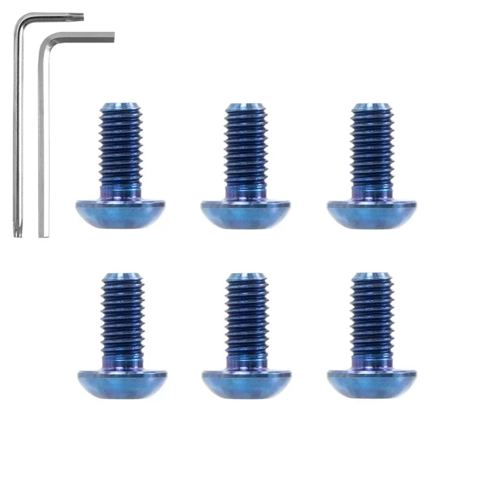Titán féktárcsa-csavar M5×10 mm – kék