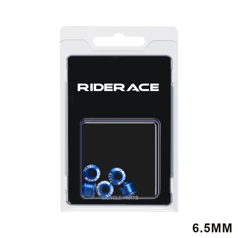 Riderace 7075 alumínium lánckerékcsavar M8 (5 db) – 6,5 mm kék