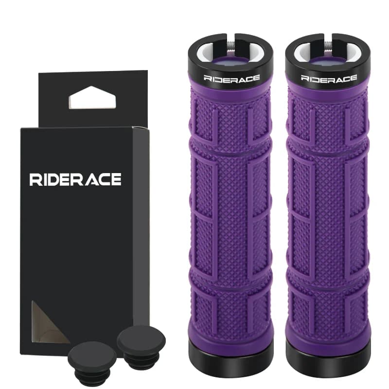 Riderace csavarral rögzíthető ergonomikus TPR markolat – lila
