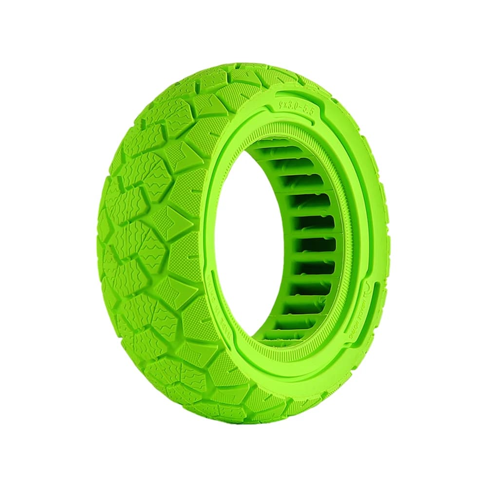 Méhsejt-szerkezetű tömör terepgumi 9×3.0-5.5 Kukirin G2 Pro rollerhez – zöld