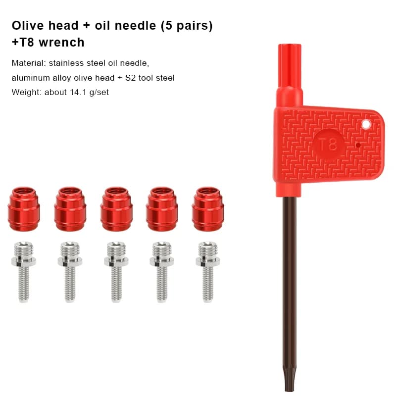 Riderace olívagyűrű és tű készlet SRAM/Avid fékcsőhöz – 5 pár