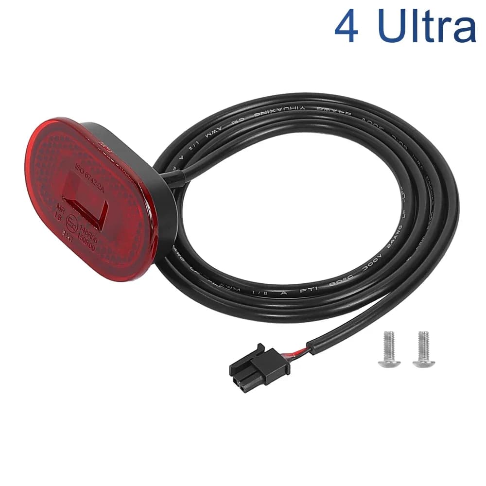 Első/hátsó sárvédő, tartó, hátsó lámpa, fényvisszaverő és oldalburkolat Xiaomi 4 Ultra rollerhez – taillight