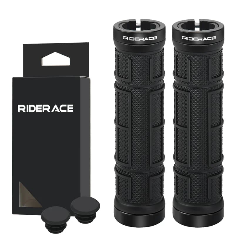 Riderace csavarral rögzíthető ergonomikus TPR markolat – fekete