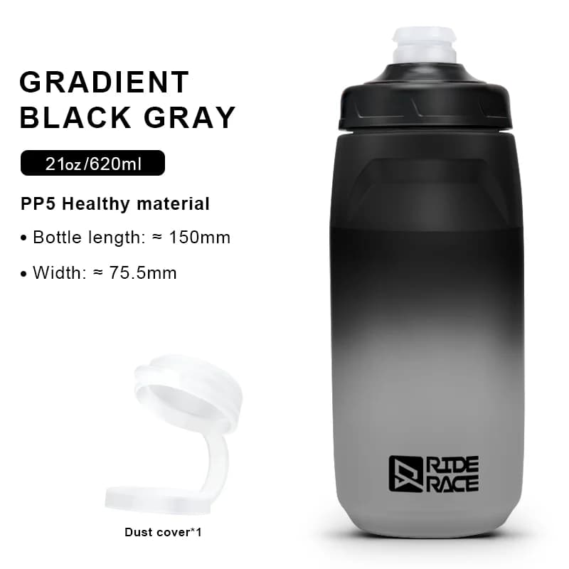Szivárgásmentes, szagtalan sportkulacs, 620 ml – fekete