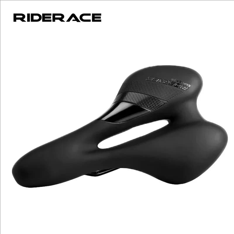 Riderace szellőző műbőr nyereg szivacspárnával