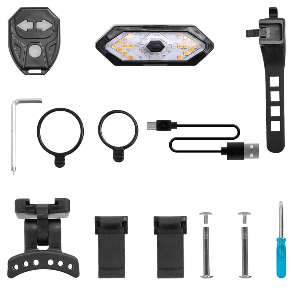 Vezeték nélküli LED irányjelzős markolat Dualtron Thunder, Kaabo és Speedway rollerhez – Tail világos szett