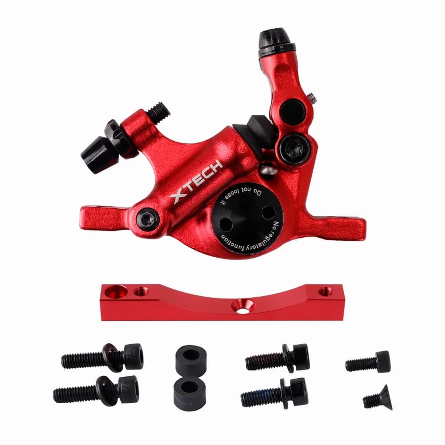 Xtech alumínium hidraulikus tárcsafék Xiaomi M365, Pro, Pro 2, 1S rollerhez – B-red