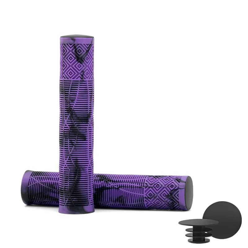 Riderace 165 mm-es hosszított gumi markolat 22,2 mm-es kormányhoz – fekete lila