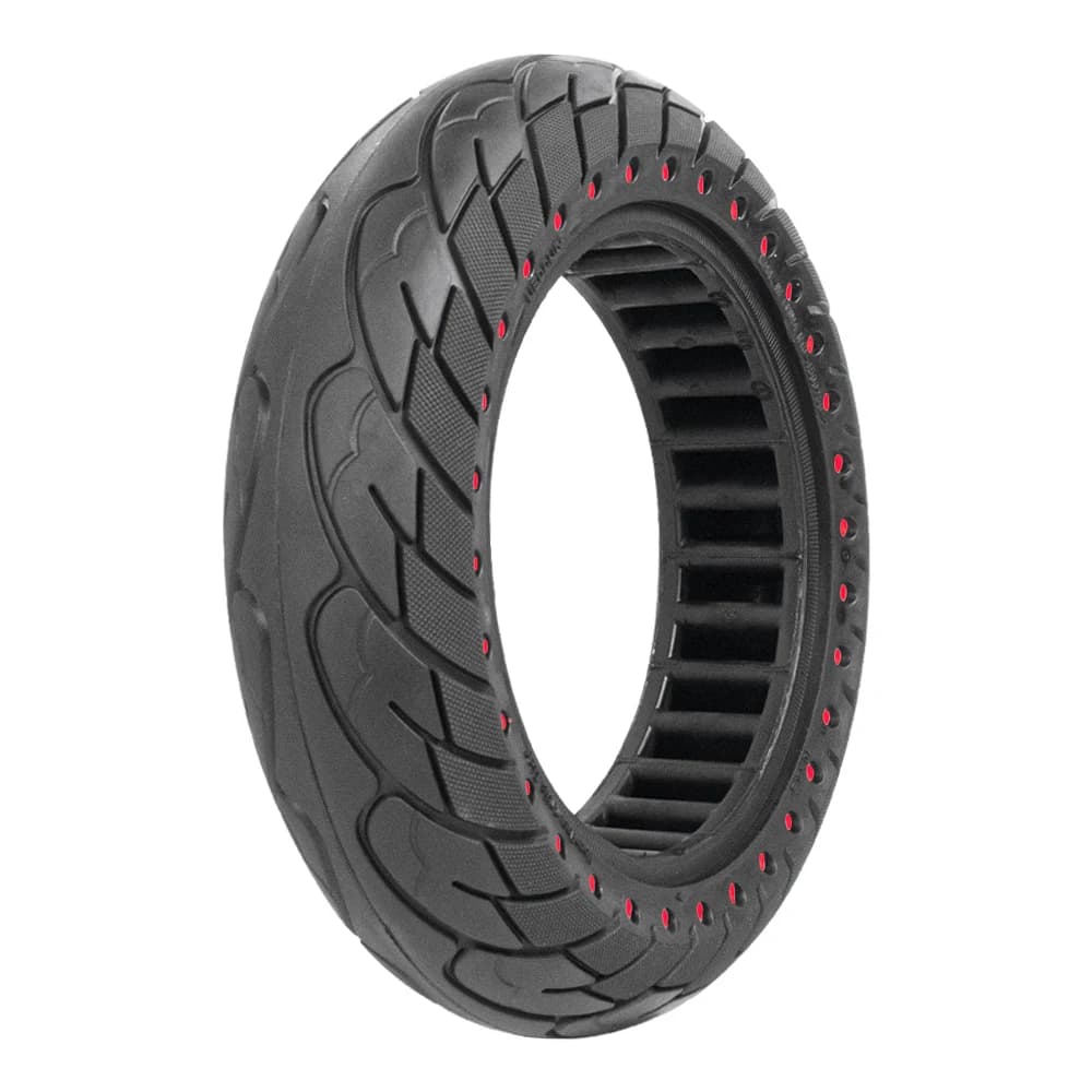Defektmentes méhsejt-szerkezetű tömör gumi 60/70-6.5 (10×2,5") Ninebot Max G30 rollerhez – B-red