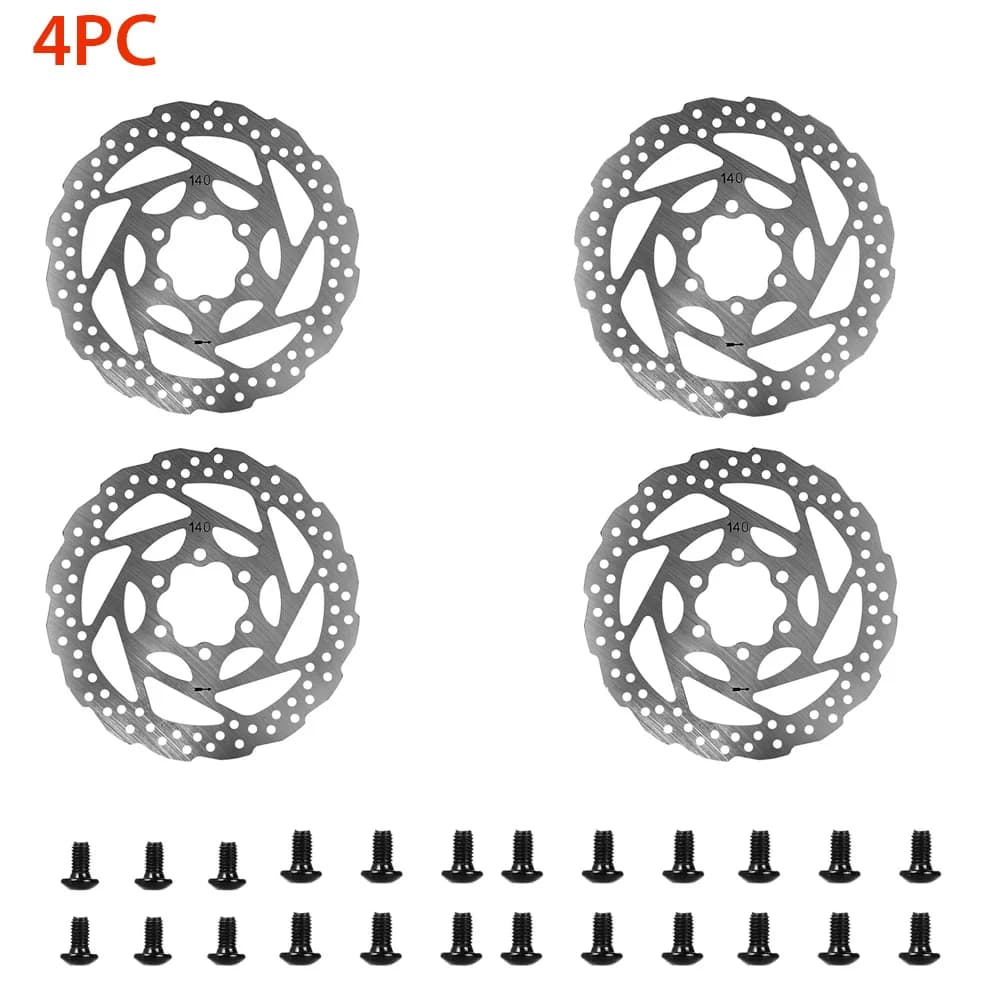 Féktárcsa 140 mm csavarokkal Kugoo Kukirin G2 Master, G3, G4 rollerhez (1–6 db) – 4 db
