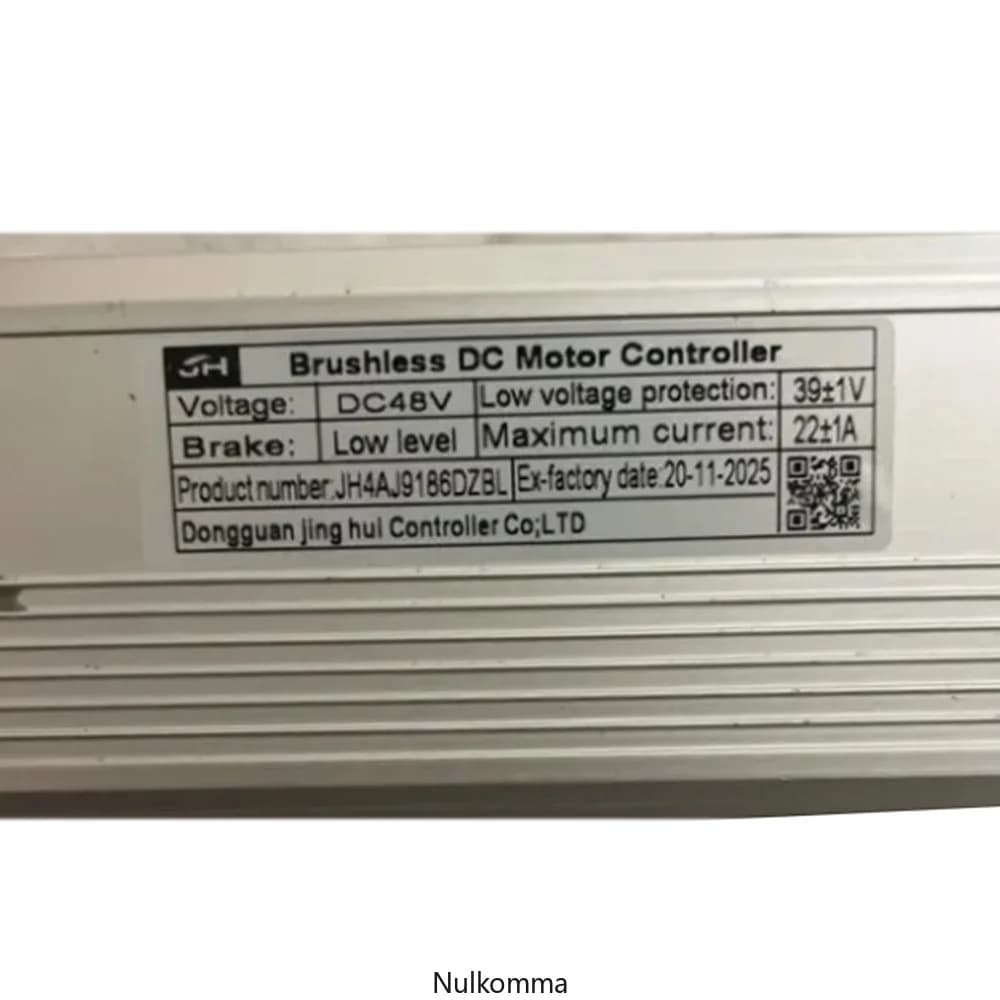 Kefe nélküli motorvezérlő JH4AJ9186DZBL, 48 V 22 A