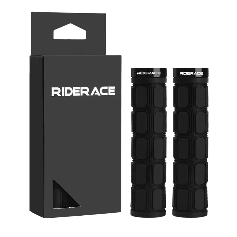 Riderace csavarral rögzíthető ergonomikus gumi markolat – fekete