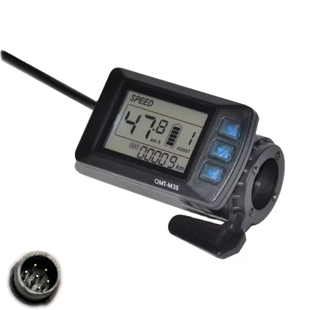 OMT-M3S LCD kijelző, vízálló, 6 tűs