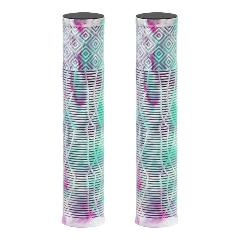 Riderace 165 mm-es hosszított gumi markolat 22,2 mm-es kormányhoz – fehér kék