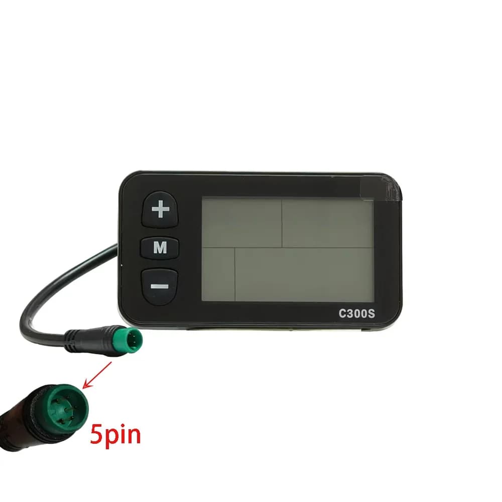C300S LCD kijelző, 36/48 V, 5 tűs