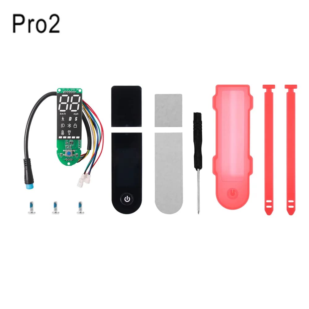 Szilikon kijelzővédő rögzítőpánttal Xiaomi M365 Pro, Pro 2 rollerhez – pro2 piros
