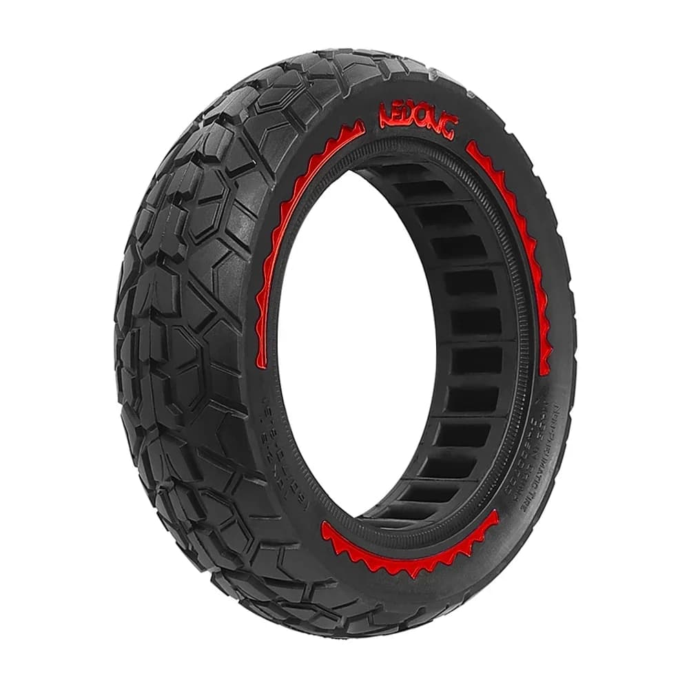Defektmentes tömör terepgumi 60/70-6.5 (10×2,5) Ninebot Max G30, G30D, G30LP rollerhez – piros