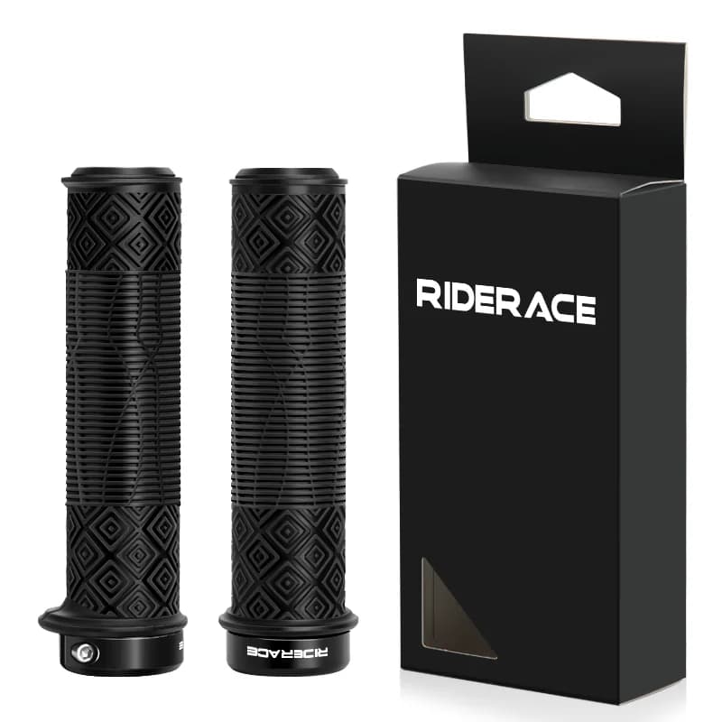 Riderace ergonomikus TPR markolat szarvval – fekete