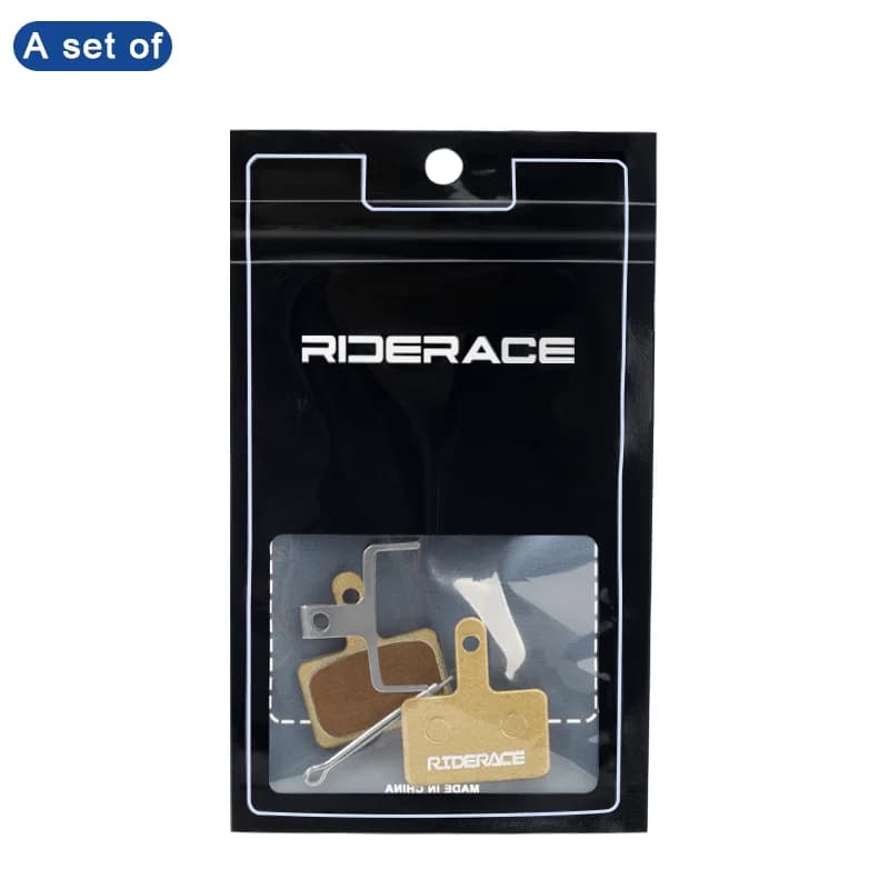 Riderace B01S tárcsafékbetét Shimano fékekhez (gyanta, kerámia, fém) – sárga