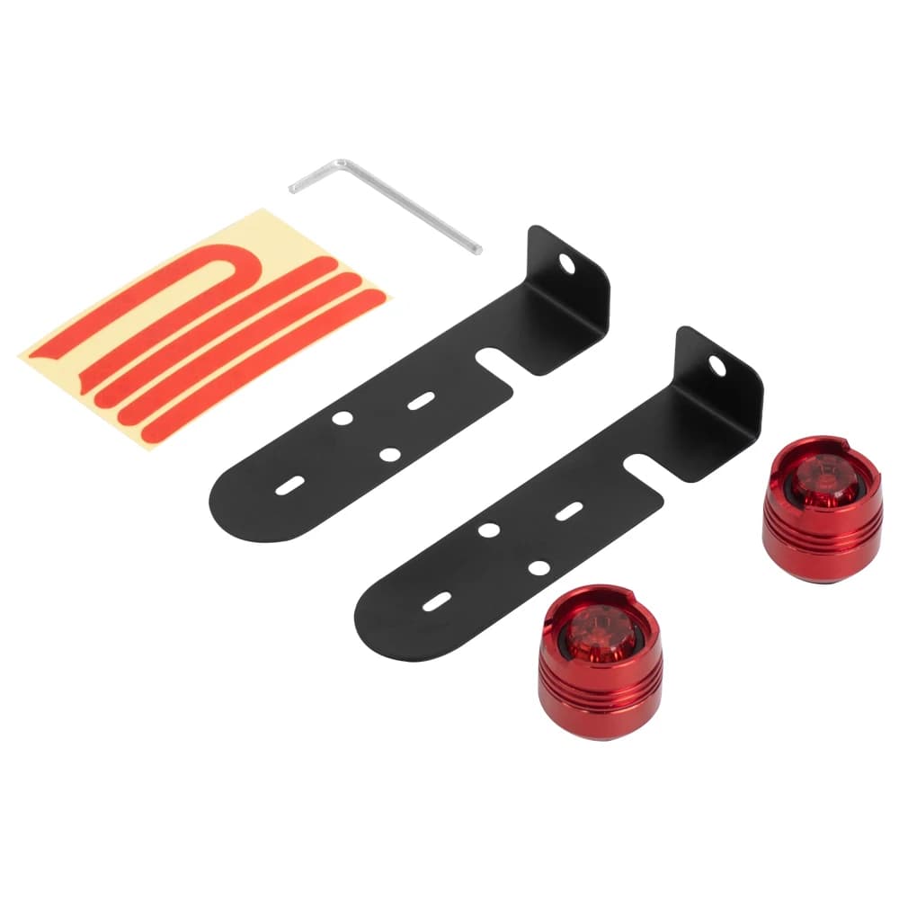 Vízálló villogó LED hátsó lámpa Xiaomi M365, Pro, Pro 2, 1S rollerhez – piros