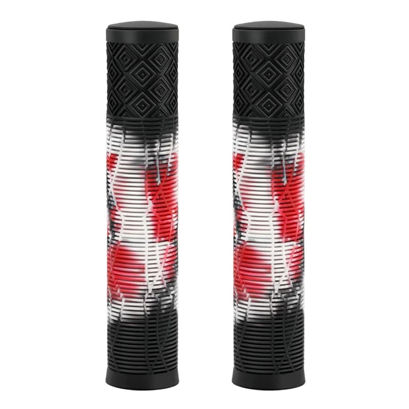 Riderace 165 mm-es hosszított gumi markolat 22,2 mm-es kormányhoz – fekete piros