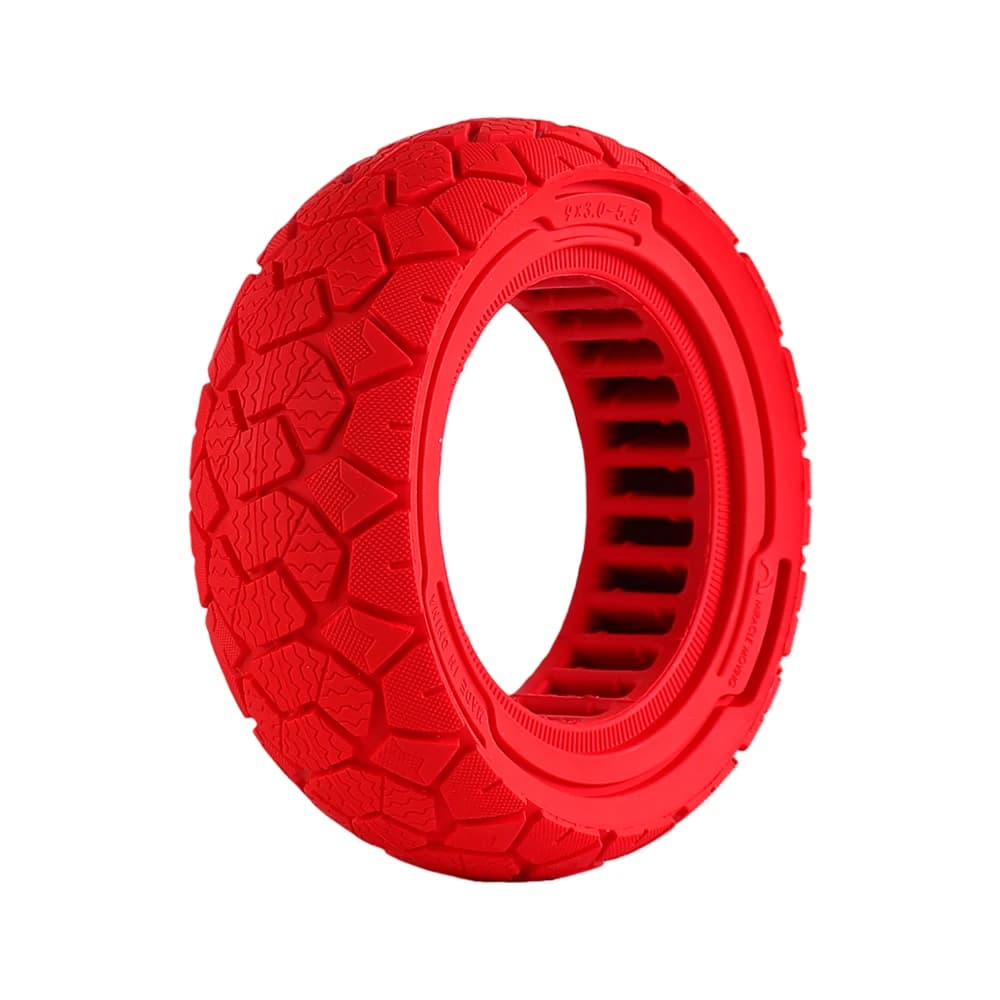 Méhsejt-szerkezetű tömör terepgumi 9×3.0-5.5 Kukirin G2 Pro rollerhez – piros