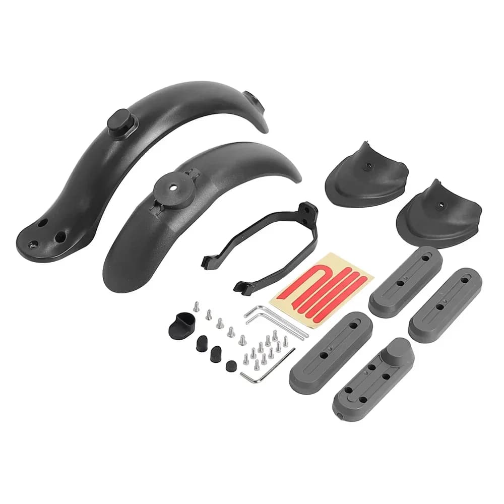 Első és hátsó sárvédő kerékburkolattal Xiaomi M365 Pro rollerhez – B-black