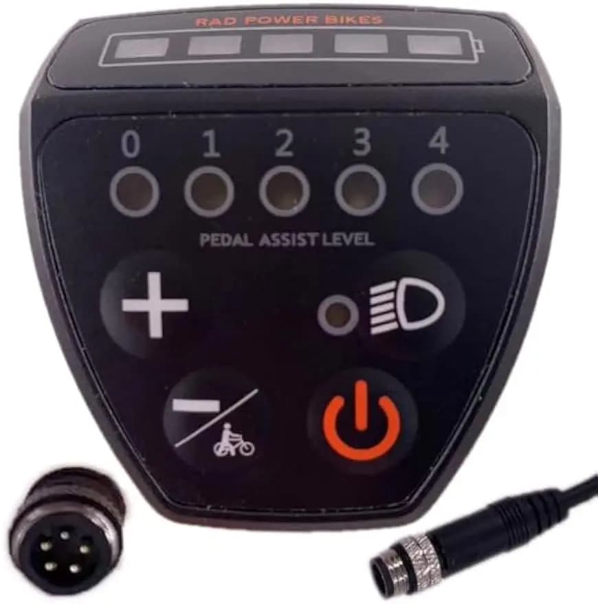 LED kijelző Rad Power e-bike-hoz, 24/36/48 V, 5 tűs apa